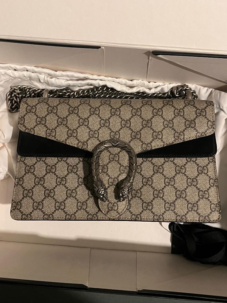 Gucci tas, Sieraden, Tassen en Uiterlijk, Tassen | Schoudertassen, Ophalen, Zo goed als nieuw, Grijs, Overige merken