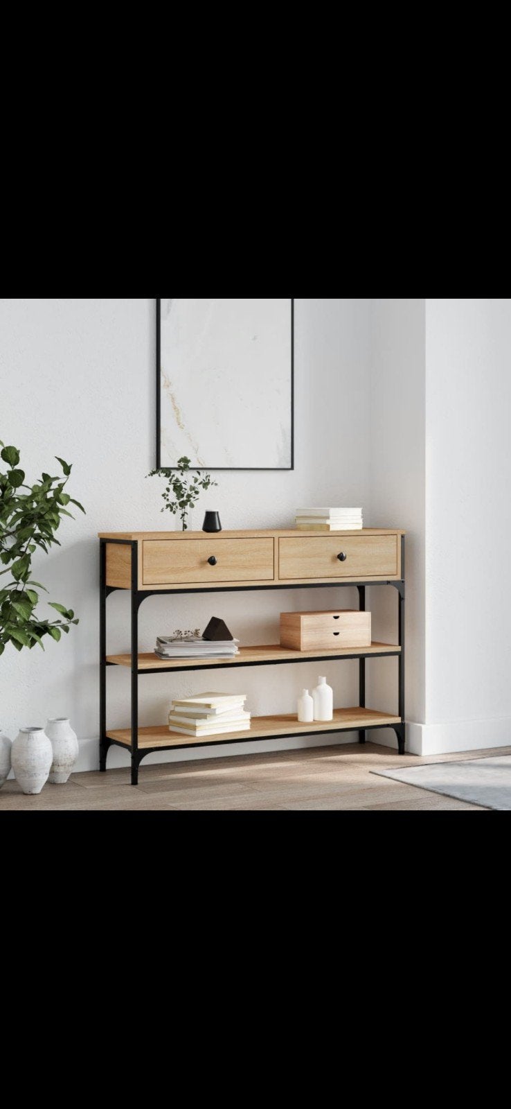 Stijlvolle Console Tafel met Lades en Planken, Huis en Inrichting, Ophalen, Nieuw