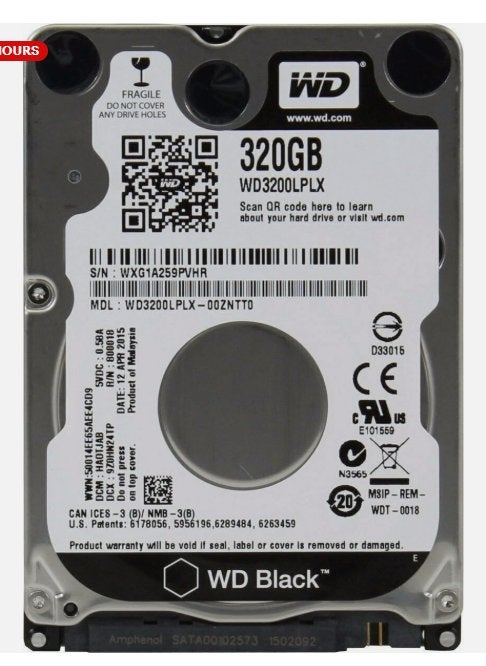 Western Digital WD3200LPLX 320GB SATA HDD 2.5", Computers en Software, Intern, 320GB, Refurbished, Laptop