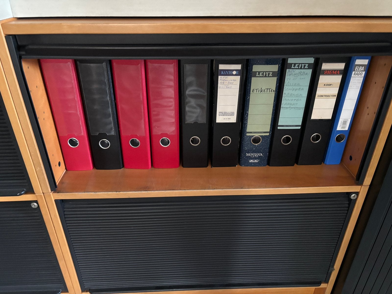 2x Roldeurkast / Archiefkast / Ordnerkast 100x84x40, Ophalen, Gebruikt, Rolkasten, Meerdere deuren
