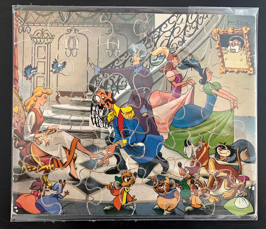 Disney puzzels jaren 40-50, Ophalen of Verzenden, Minder dan 500 stukjes, Gebruikt, Legpuzzel