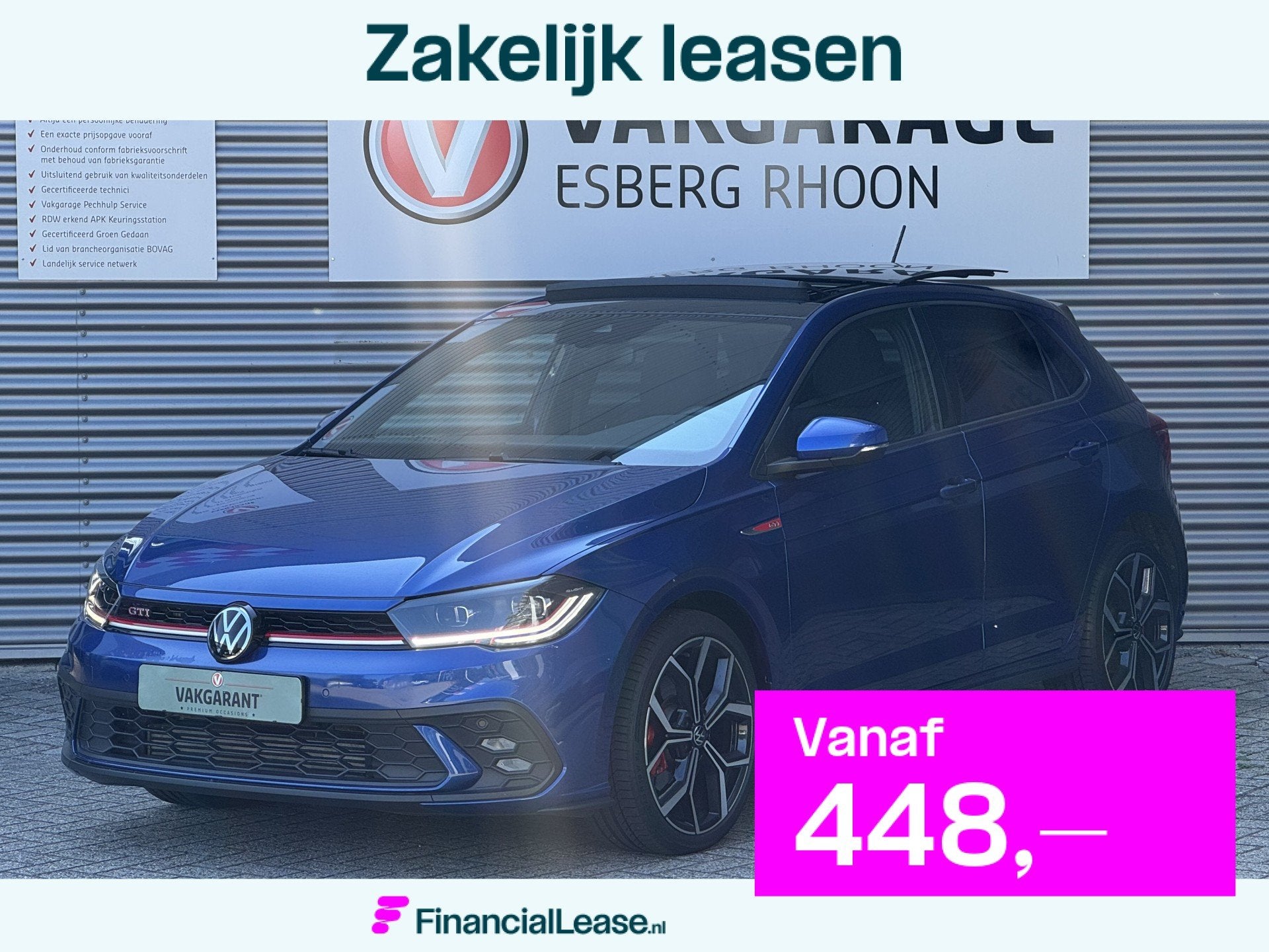 Volkswagen Polo 2.0 TSI GTI DSG SCHUIFDAK,IQ-LIGHTBEATS, 12 maanden, Gebruikt, Zwart, 4 cilinders
