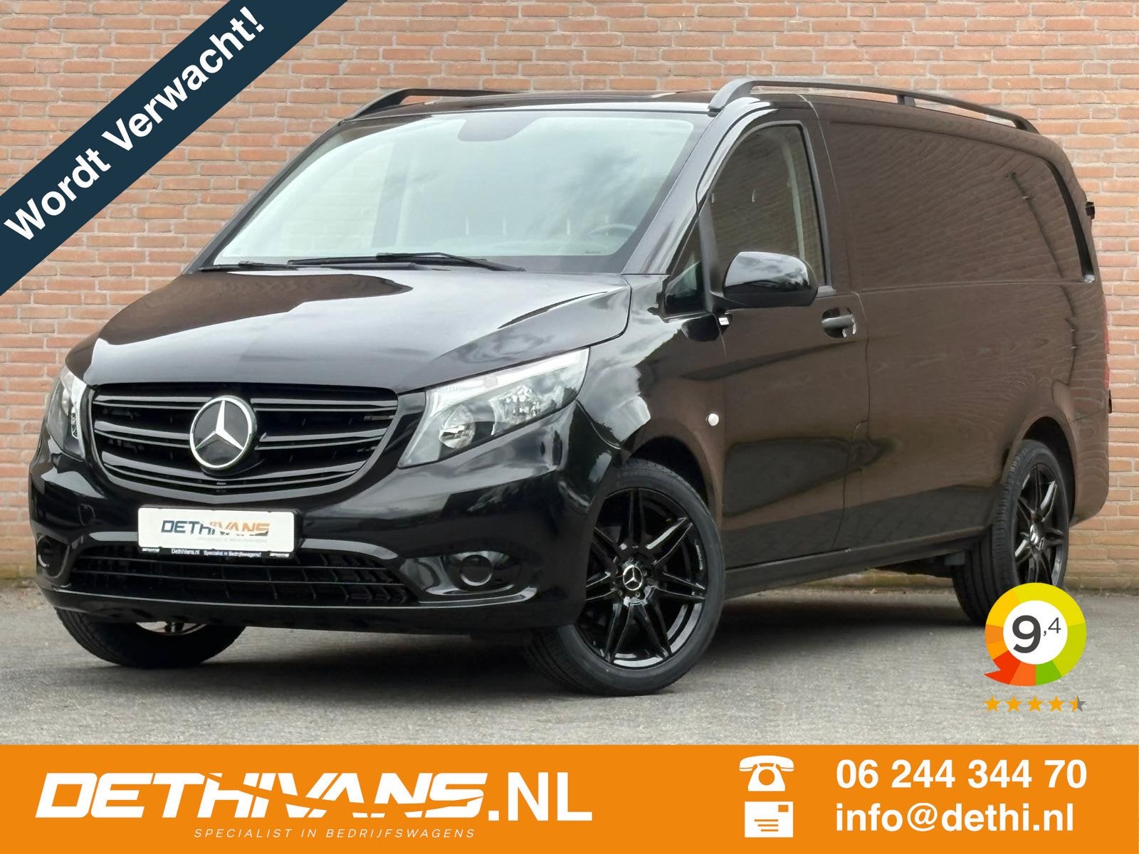 Mercedes-Benz Vito 114CDI 136PK Lang 9G-Tronic / Carplay / D, Automaat, Gebruikt, 4 cilinders, Met garantie (alle)