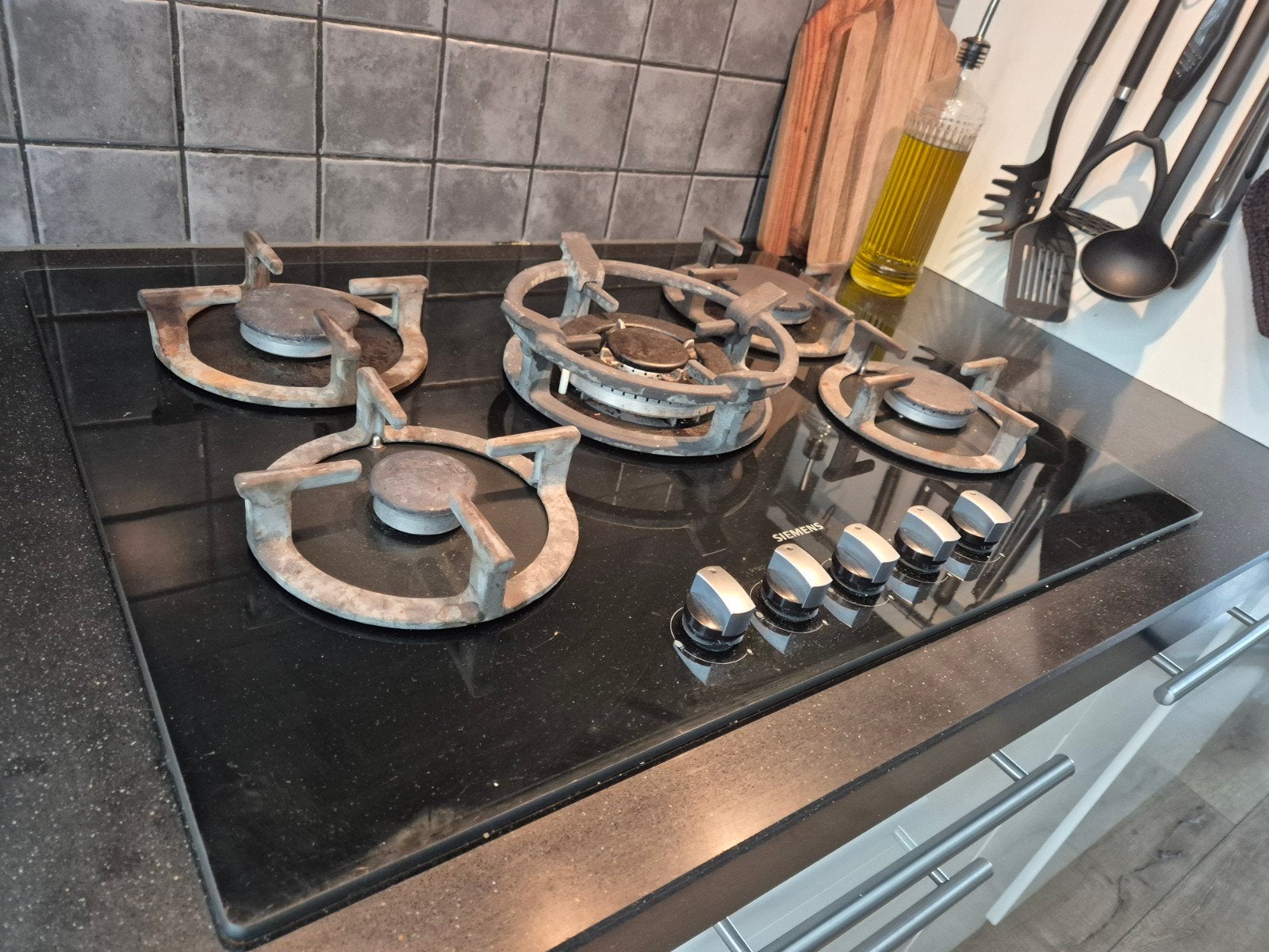 Siemens gasfornuis in nette staat, Witgoed en Apparatuur, Ophalen, Gebruikt, Minder dan 85 cm, Inbouw