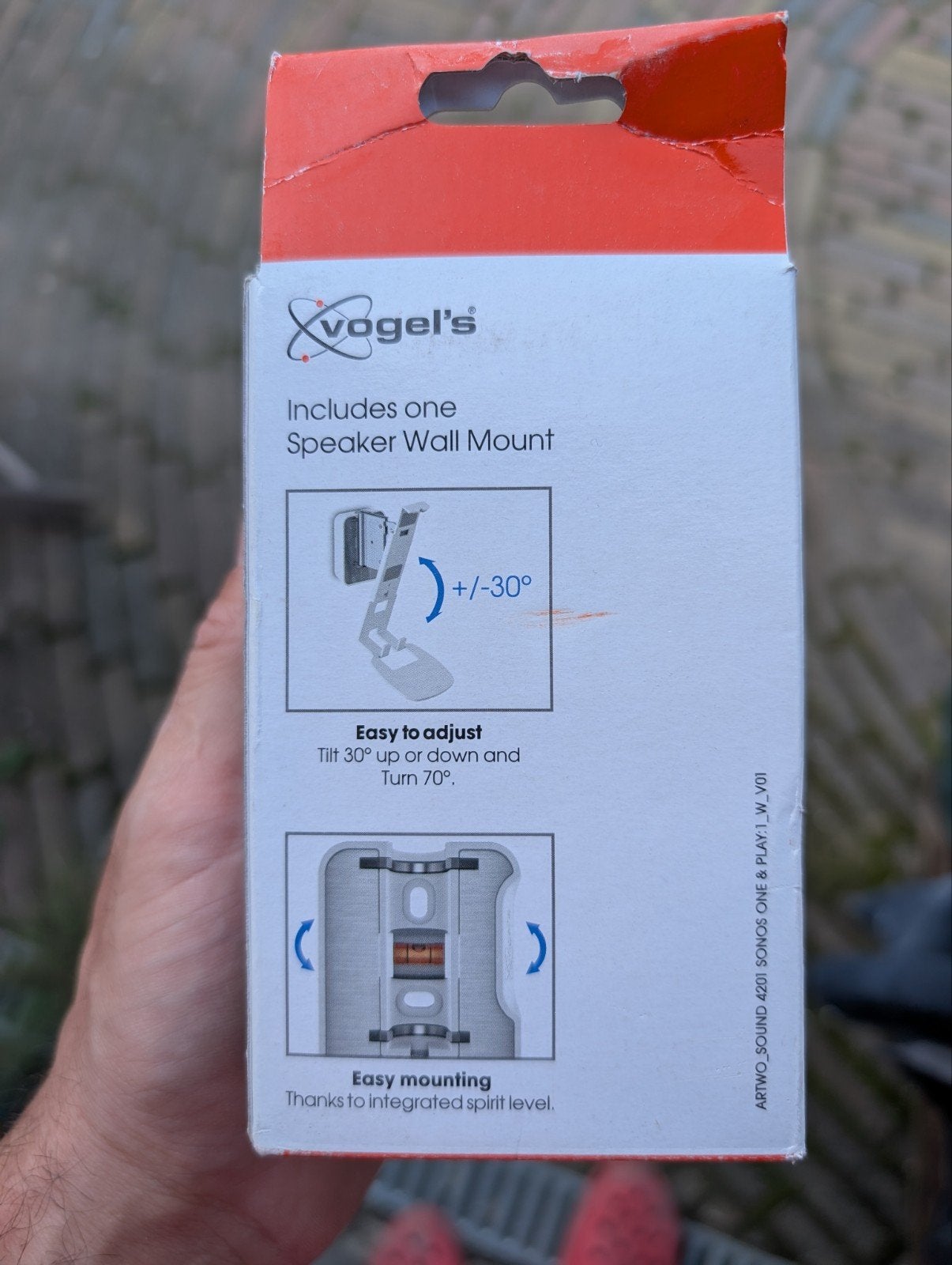 Foto 3 van Vogels muurbeugel voor Sonos One & Play:1 (4x nieuw)