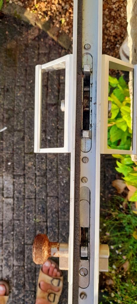 Aluminium glazen deur ,dubbel glas., Doe-het-zelf en Verbouw, Kozijnen en Schuifpuien, Ophalen