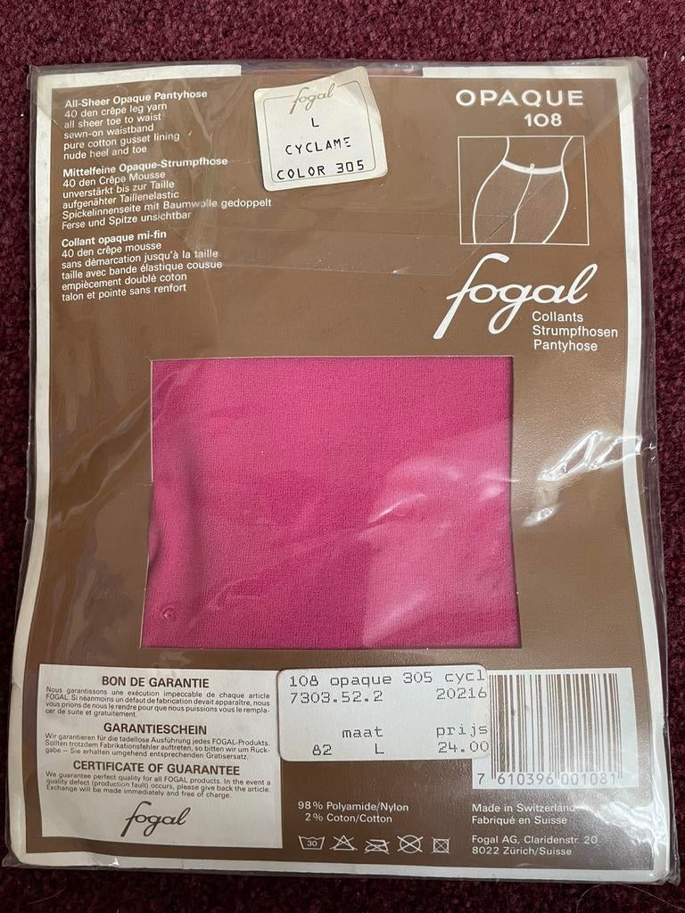 Fogal Opaque Panty L., Verzenden, Nieuw, Maat 44/46 (L), Roze