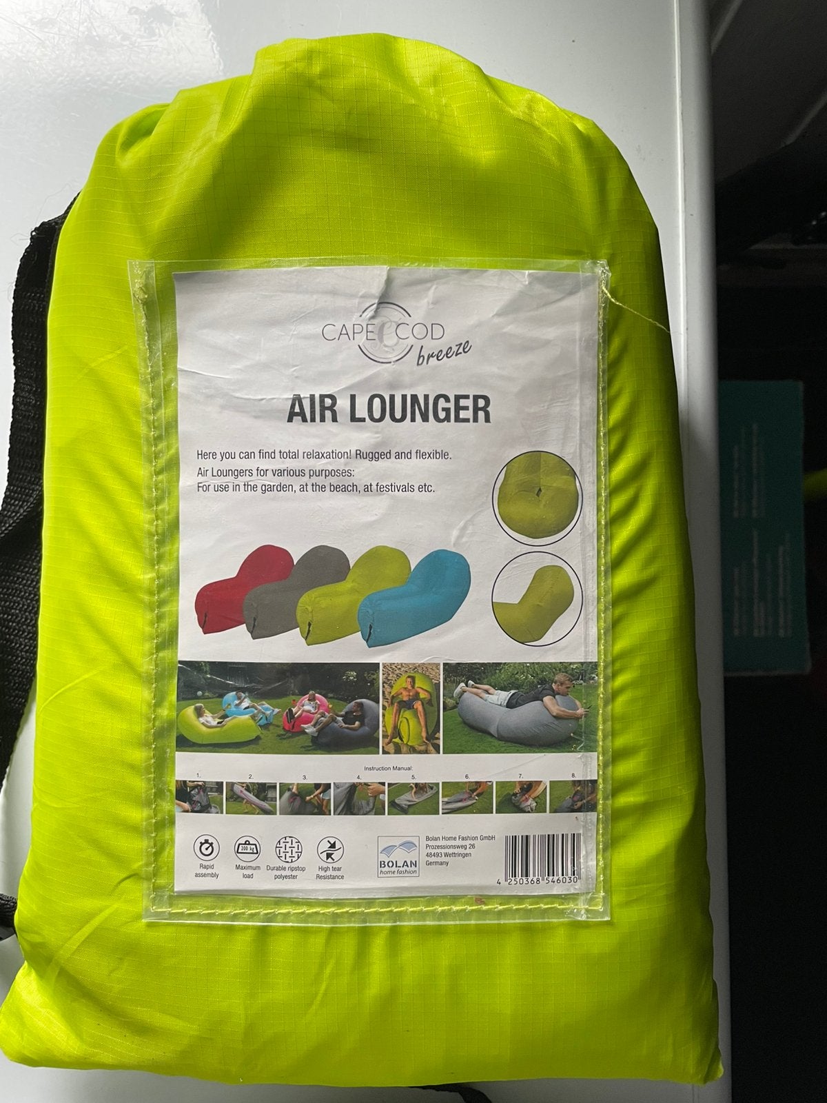 Air lounger, Ophalen, Nieuw