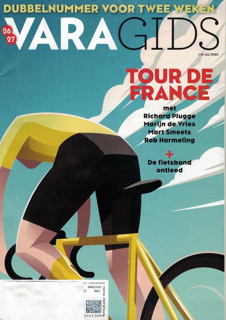 Tour de France in VARA Gids - 1 t/m 14 juli 2023., Boeken, Ophalen of Verzenden, Zo goed als nieuw