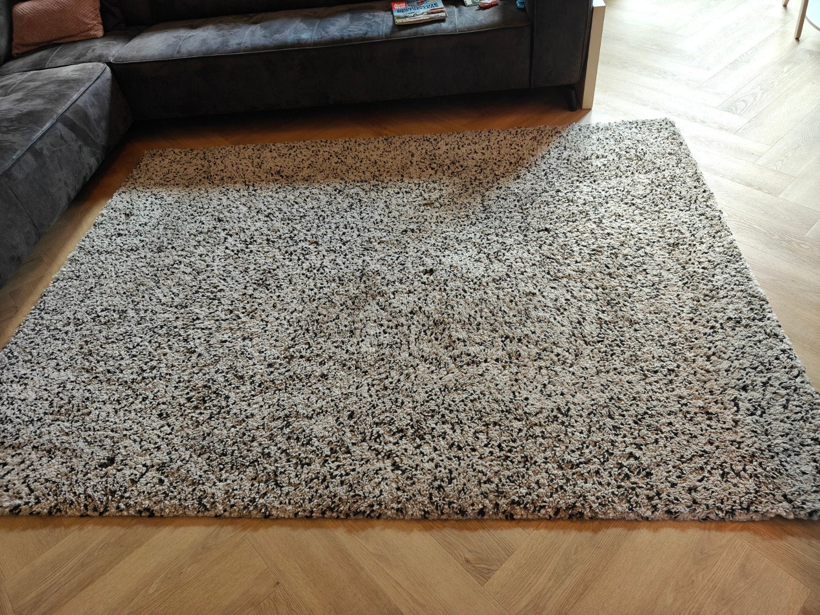 IKEA Vindum Vloerkleed, Ophalen, Modern, Hoogpolig, Grijs, 150 tot 200 cm