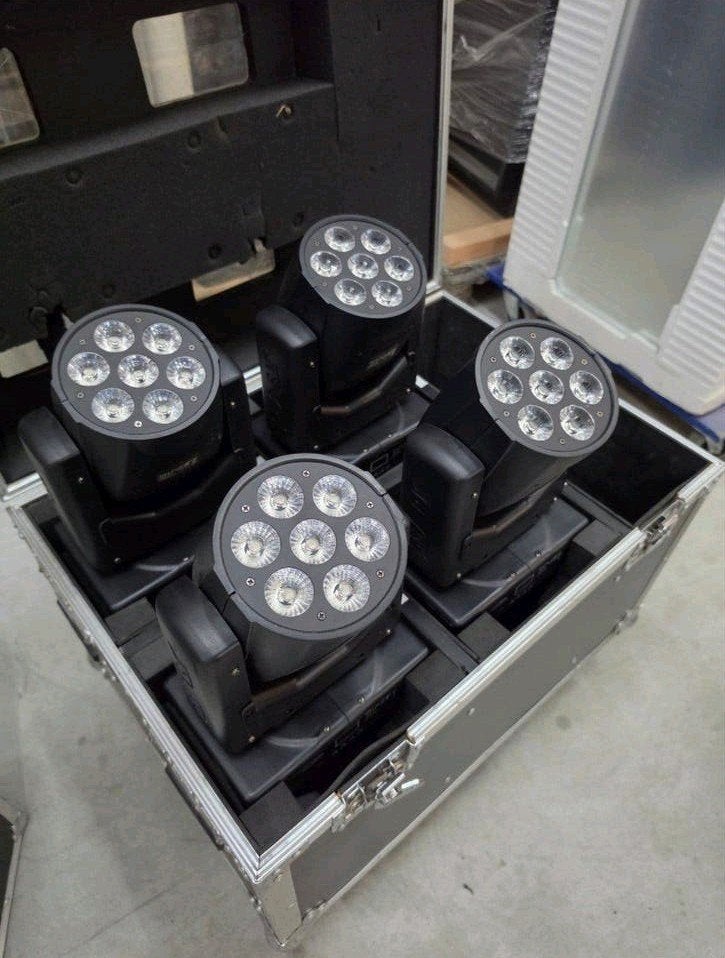 Showtec Shark Wash MovingHead (Set van 4) incl. Flightcase, Ophalen, Zo goed als nieuw, Licht