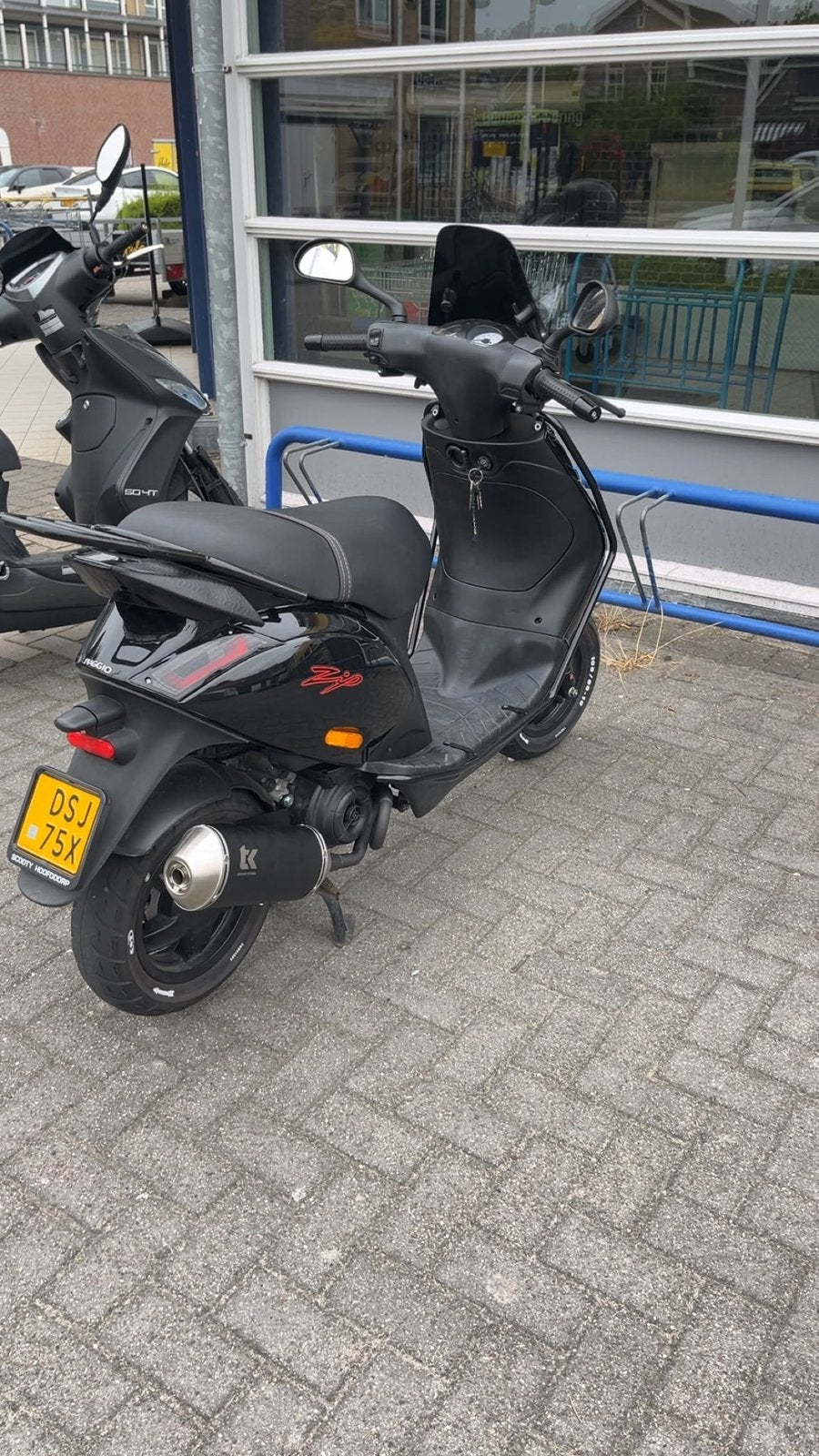 Uitlaat TK Exhaust Piaggio Zip Iget, Ophalen, Zo goed als nieuw, Benzine, Zip