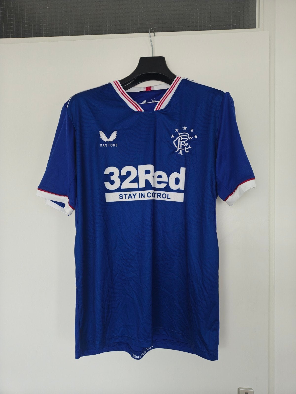 Rangers FC Thuis Shirt Maat L, Maat 52/54 (L), Voetbal, Gedragen, Verzenden