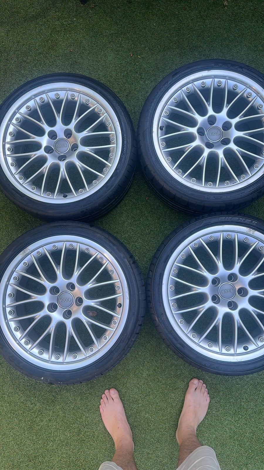 Audi A5 Velgen met 255/35R19 Banden, Auto-onderdelen, Banden en Velgen, Gebruikt, 255 mm, Banden en Velgen, Personenwagen