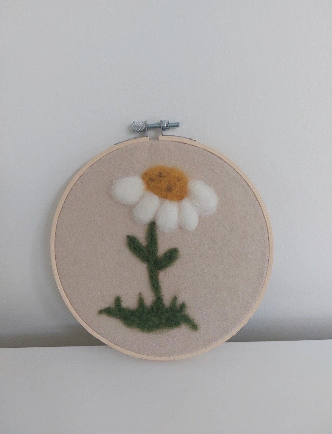Schilderijtje van wolvilt, Huis en Inrichting, Woonaccessoires | Schilderijen, Tekeningen en Foto's, Minder dan 50 cm, Oorspronkelijke maker