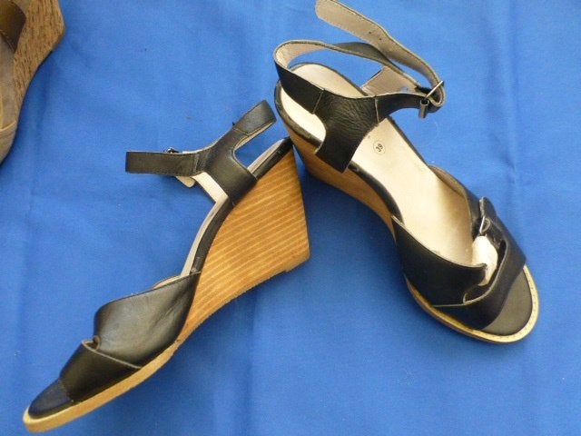 Bonaparte Sleehak sandalen, splinternieuw, maat 39, Zwart, Nieuw, Bonaparte, Sandalen of Muiltjes