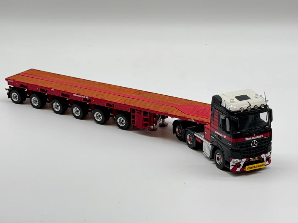 WSI IMC Mercedes AROCS + Nooteboom ballasttrailer MAMMOET, Hobby en Vrije tijd, Modelauto's | 1:50, Overige merken, ., Nieuw, Ophalen of Verzenden