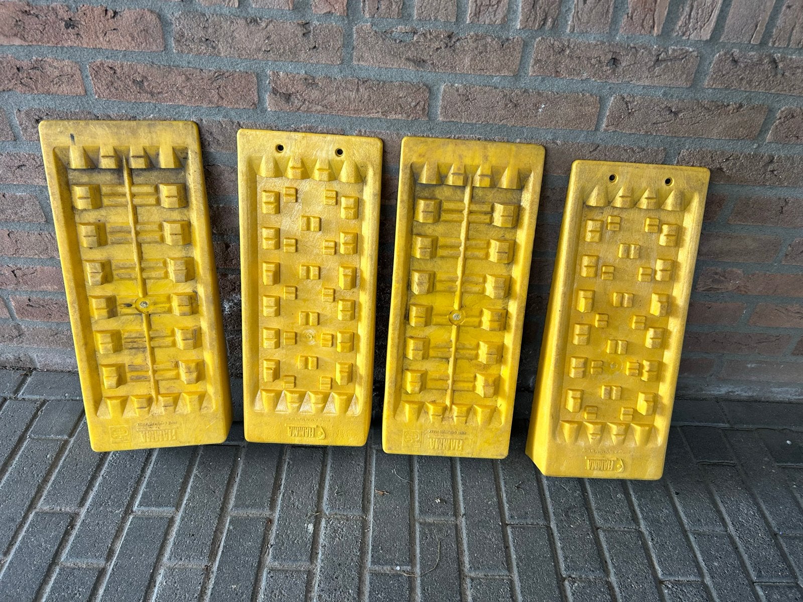 4 stuks Fiamma Level System Magnum Oprijblokken, Caravans en Kamperen, Ophalen, Gebruikt