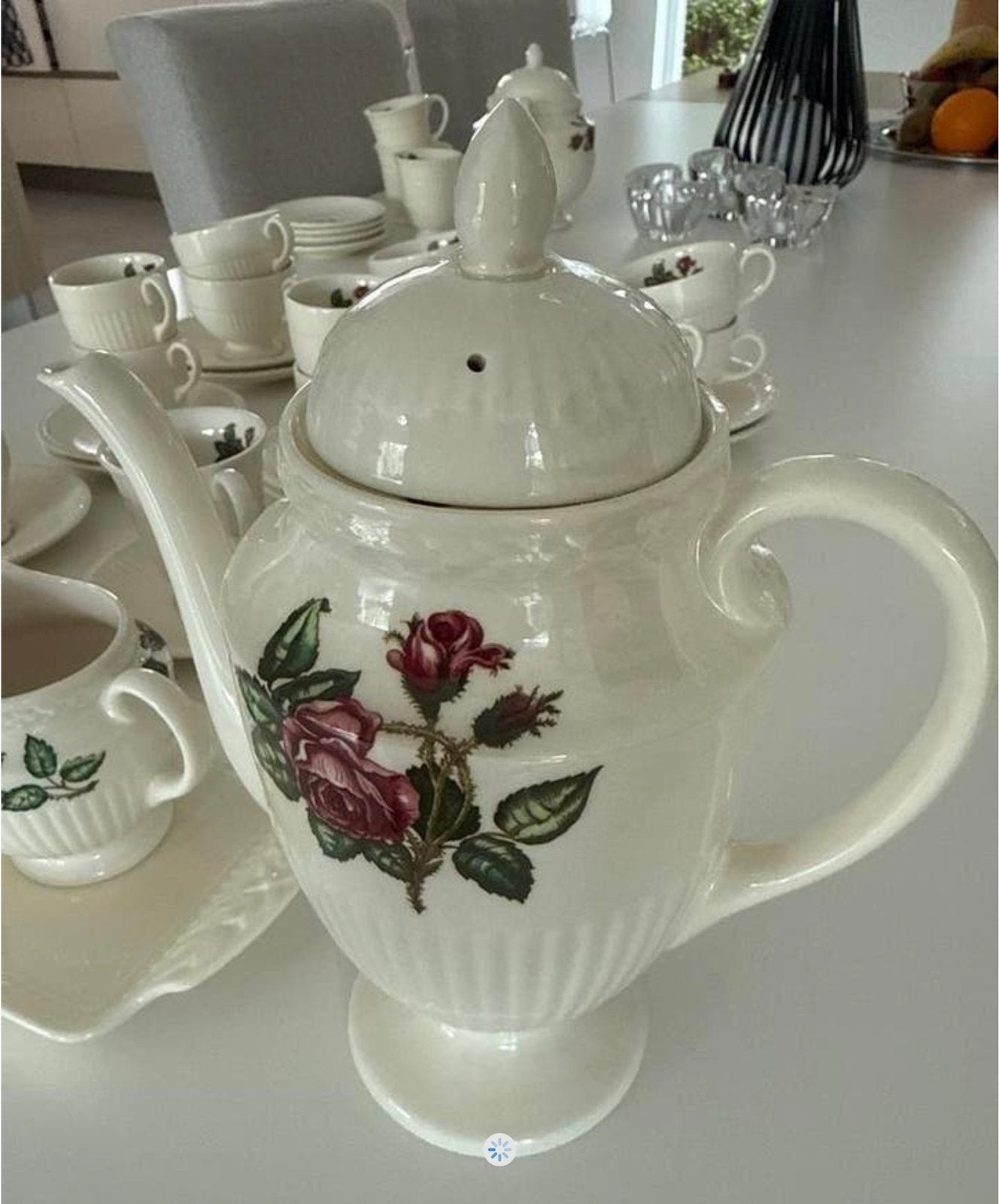 Wedgewood Moss Rose Koffie- en theeservies, 26 delig, Ophalen
