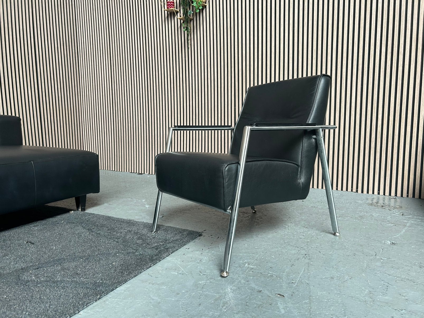 GRATIS LEVERING LEVERING MEUBELSET GOOSSENS GEREINIGD, Hoekbank, Leer, Ophalen of Verzenden, Zo goed als nieuw