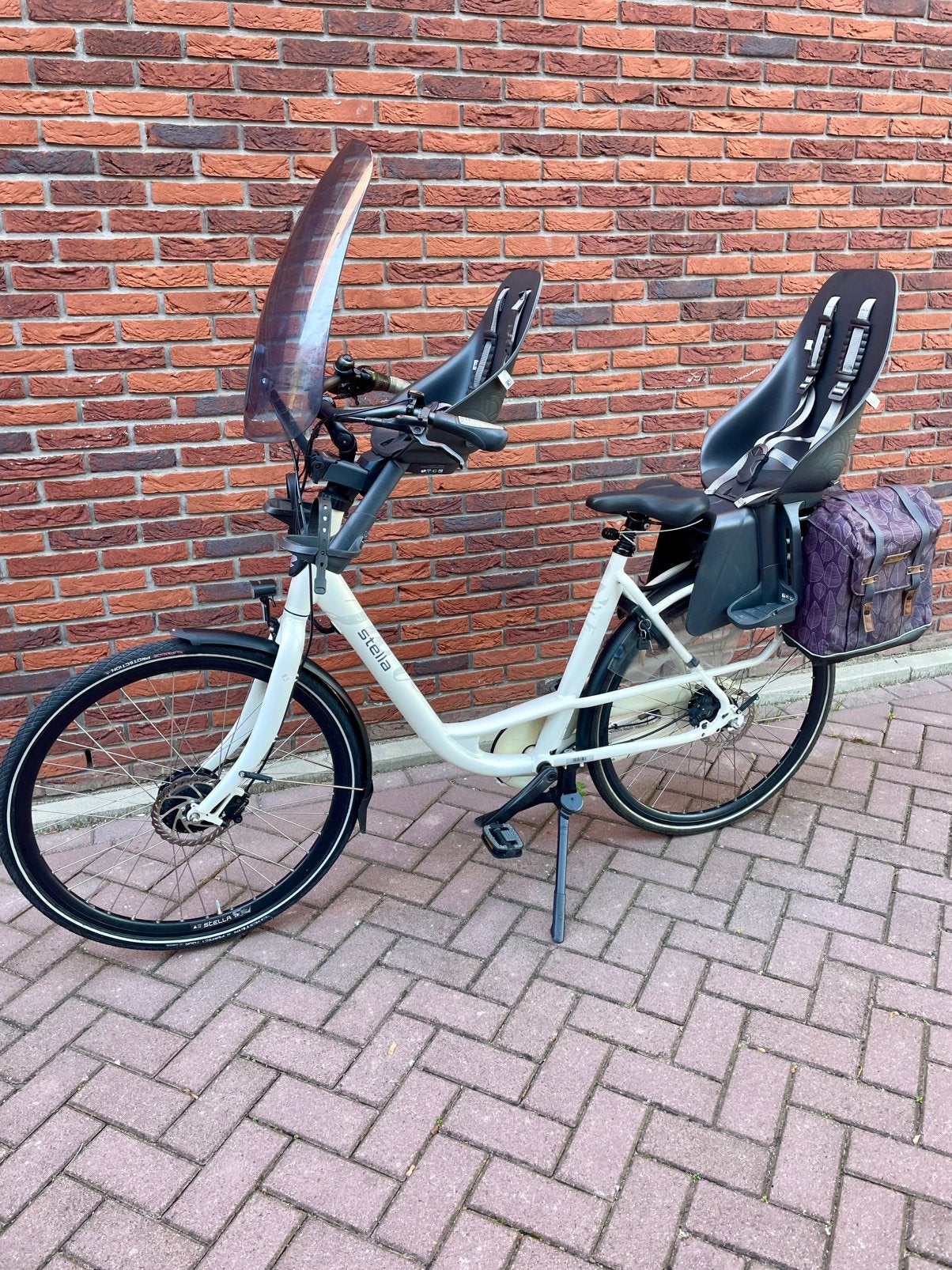 Stella Fiore FDST Elektrische Moederfiets - Maat 53 +Zitjes, 51 tot 55 cm, Ophalen, 30 tot 50 km per accu, Overige merken