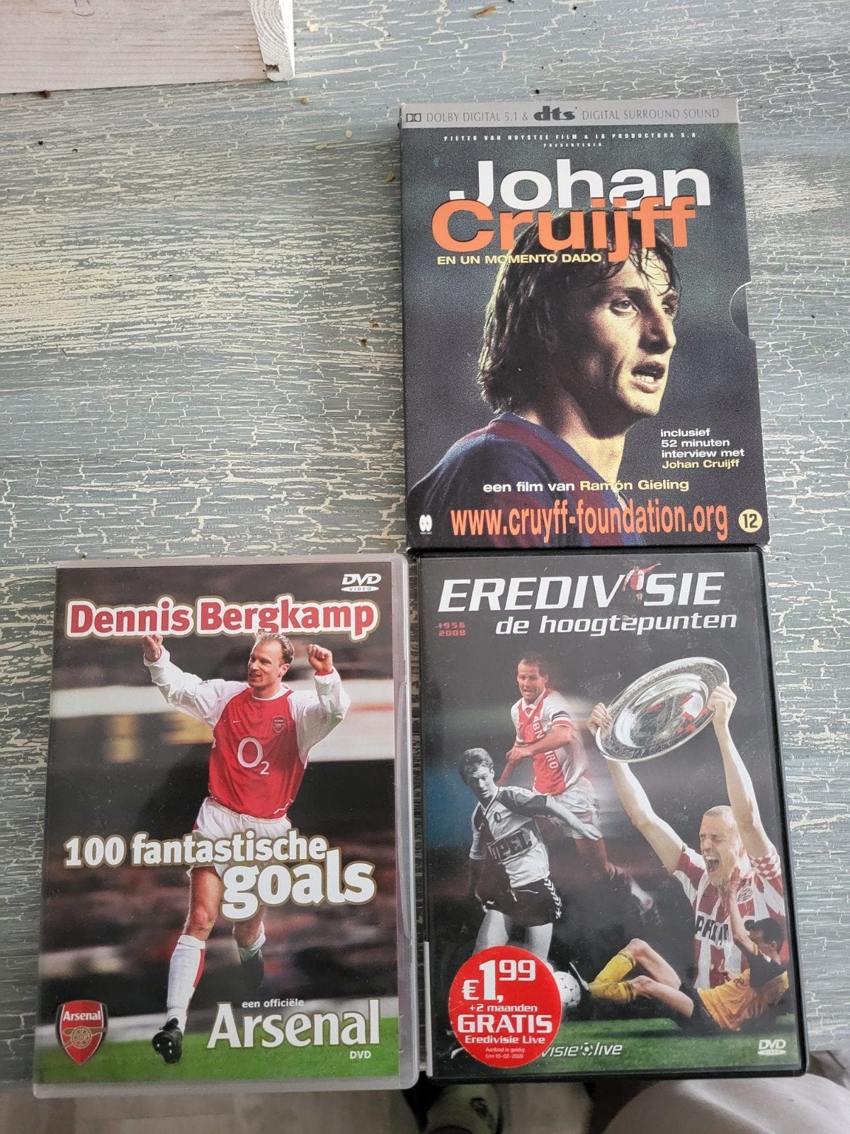 Voetbal DVD Collectie: Johan Cruijff, Bergkamp & Eredivisie, Ophalen, Gebruikt, Alle leeftijden, Voetbal