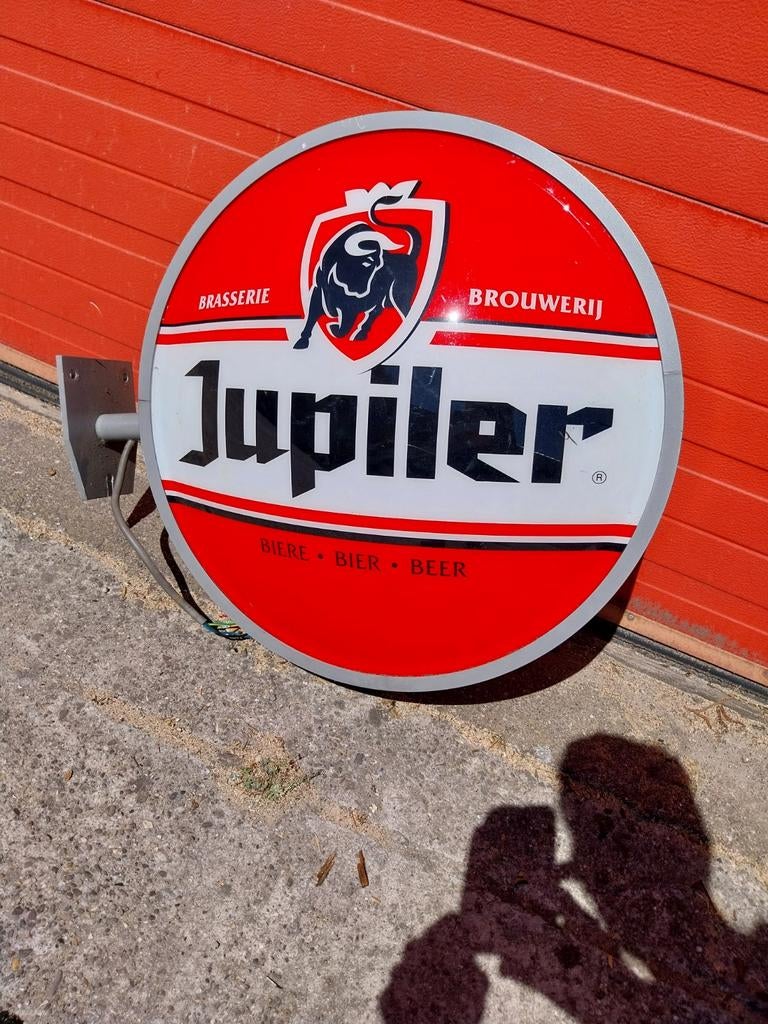 Vintage Jupiler Lichtbak - Dubbelzijdig Reclamebord, Ophalen