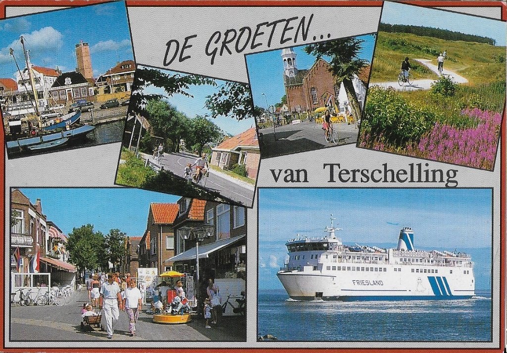 Terschelling Gelopen Ansichtkaart (B48), Verzamelen, Ansichtkaarten | Nederland, Ophalen of Verzenden, Voor 1920, Gelopen, Waddeneilanden