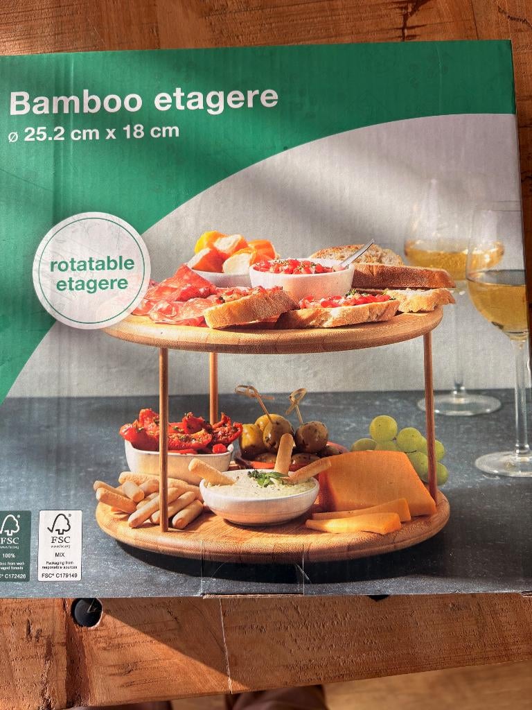 Bamboe etagère, Ophalen of Verzenden, Nieuw