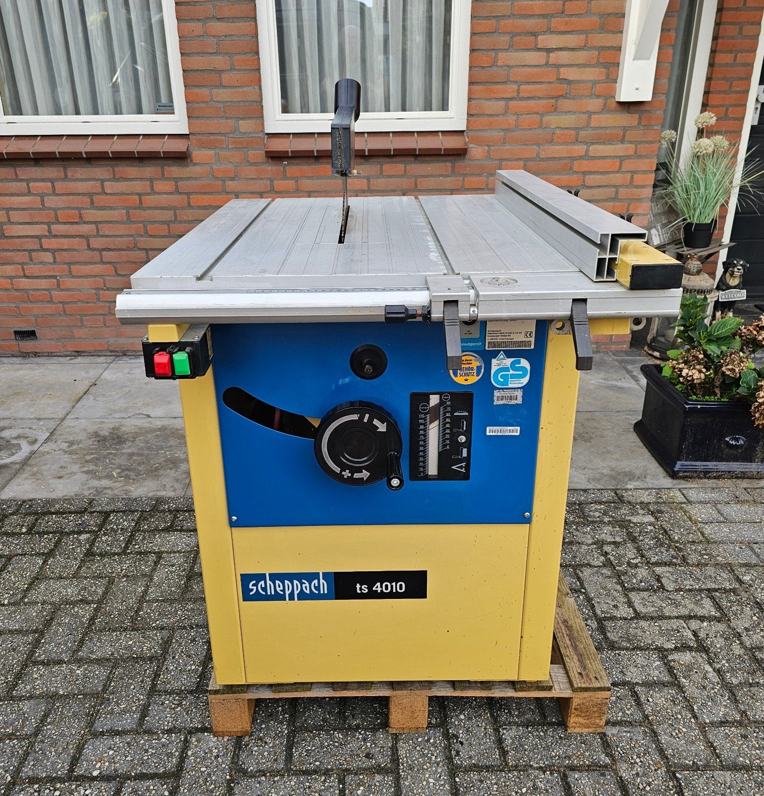 Scheppach Cirkelzaag Type TS4010, Ophalen, Gebruikt, Cirkelzaag, 1200 watt of meer