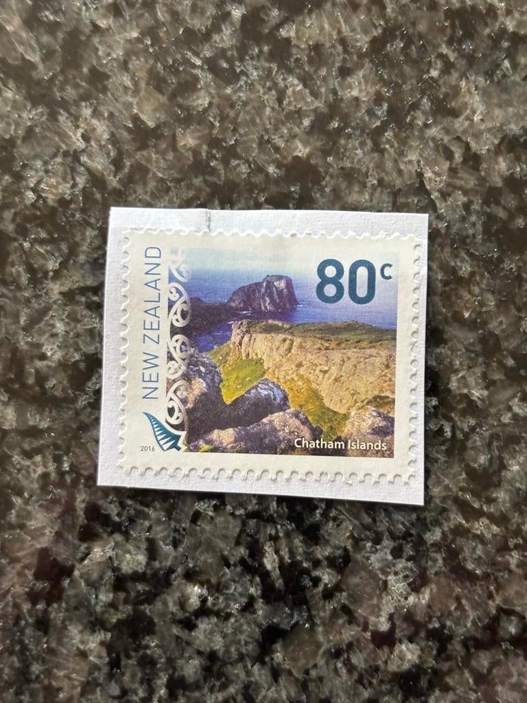 Gestempelde postzegel Nieuw-Zeeland Chatham Islands 80c 2016, Postzegels en Munten, Ophalen of Verzenden, Gestempeld