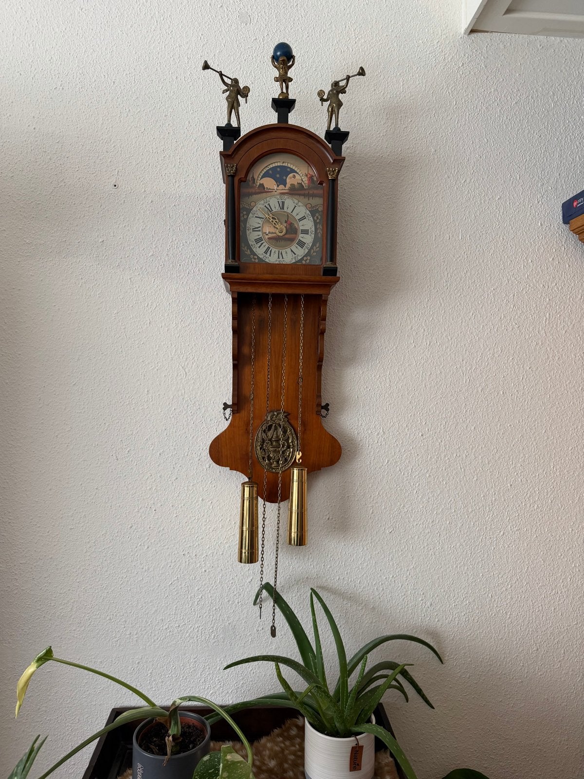 Friese staartklok met maanstand, Antiek en Kunst, Ophalen
