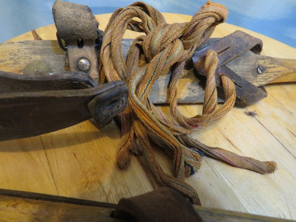 ijsnoch vintage houten friese doorlopers mt 23 = mt 34,5?, Antiek en Kunst, Ophalen of Verzenden