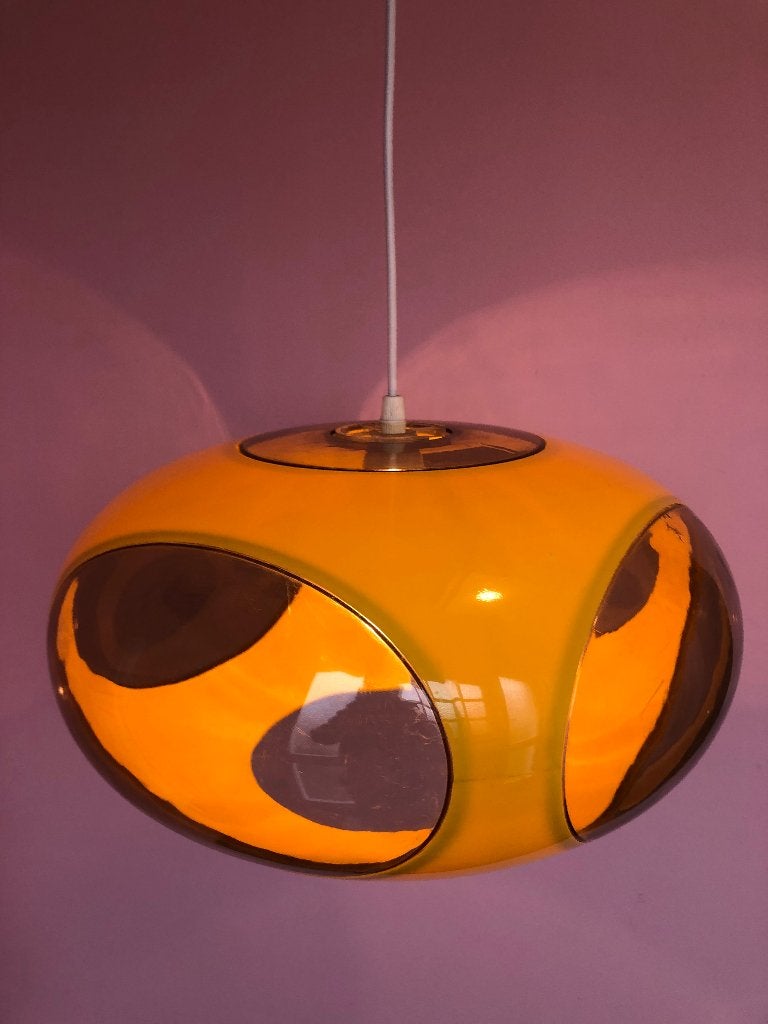 Space age "bug eye" lamp, vintage design, Ophalen of Verzenden, Zo goed als nieuw, Kunststof, Minder dan 50 cm