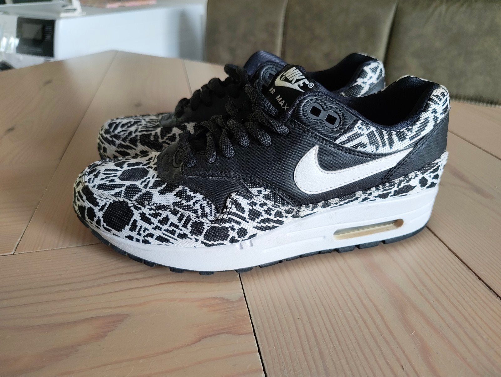 Nike Air Max 1 sneakers - Maat 37.5, Zwart, Nike, Ophalen of Verzenden, Sneakers of Gympen