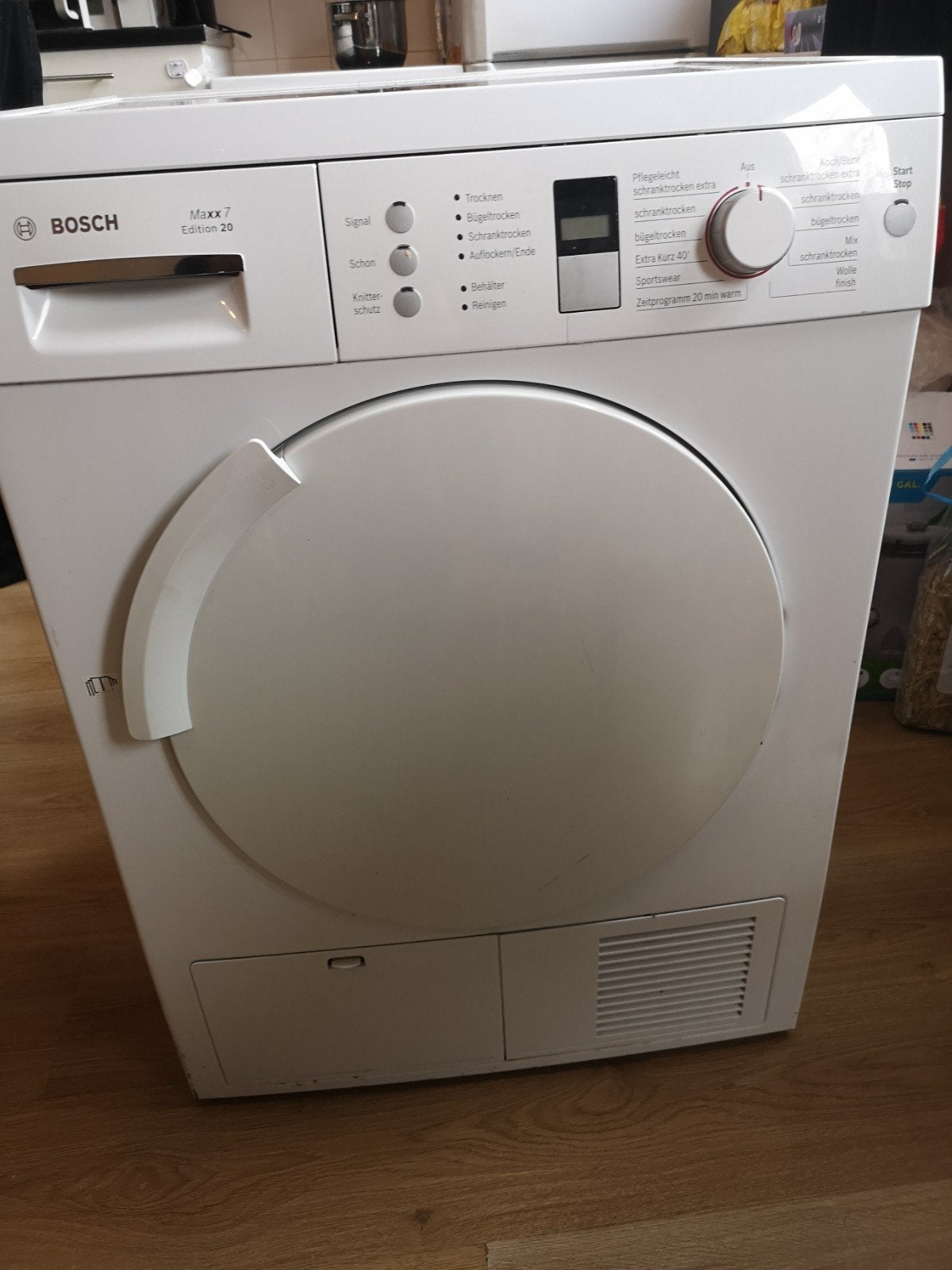 Bosch Maxx 7 Edition 20 Condensdroger WTE863DE, Witgoed en Apparatuur, Ophalen, 6 tot 8 kg, Gebruikt, Anti-kreukfase