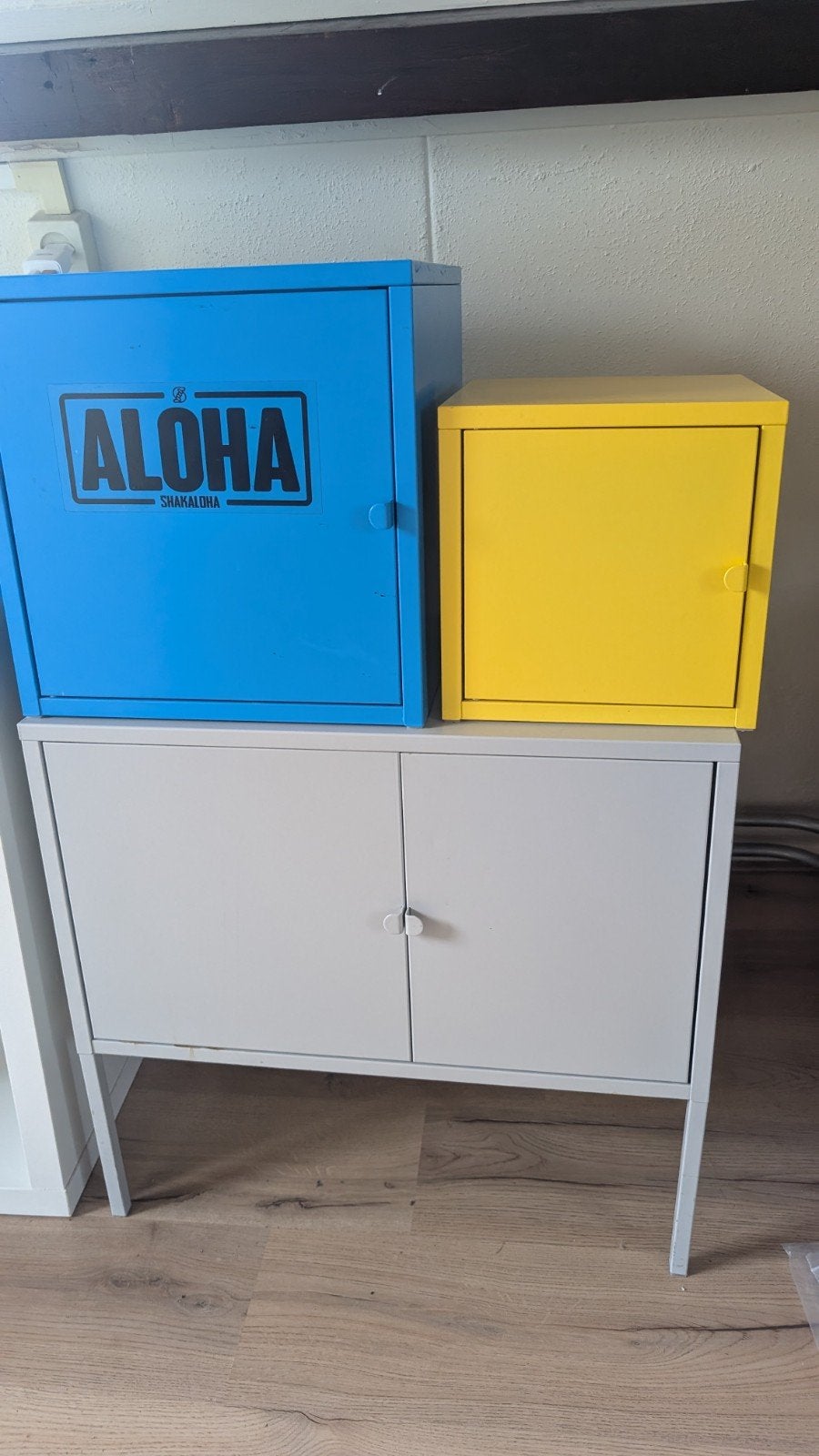IKEA LIXHULT Kasten met 2 gekleurde opbergboxen, Huis en Inrichting, Kasten | Overige, Ophalen of Verzenden