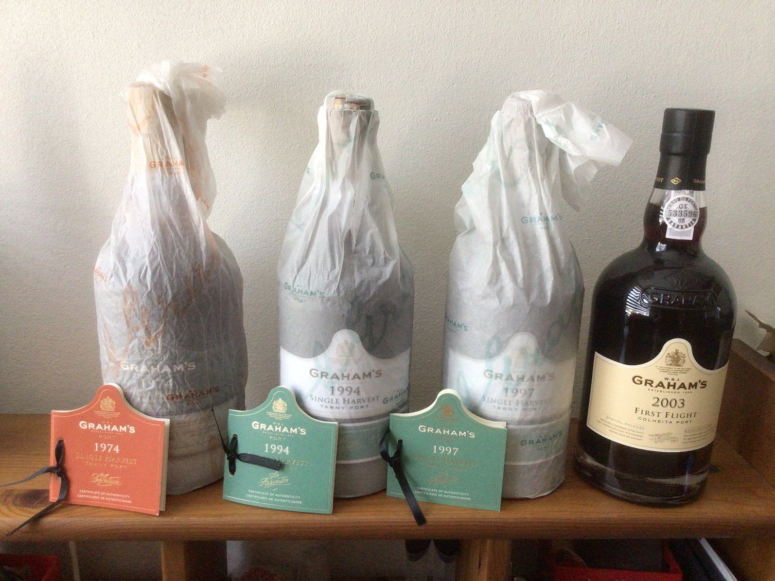 Diverse jaartallen en flessen grahams colheita port, Verzamelen, Nieuw, Ophalen of Verzenden, Vol, Overige gebieden