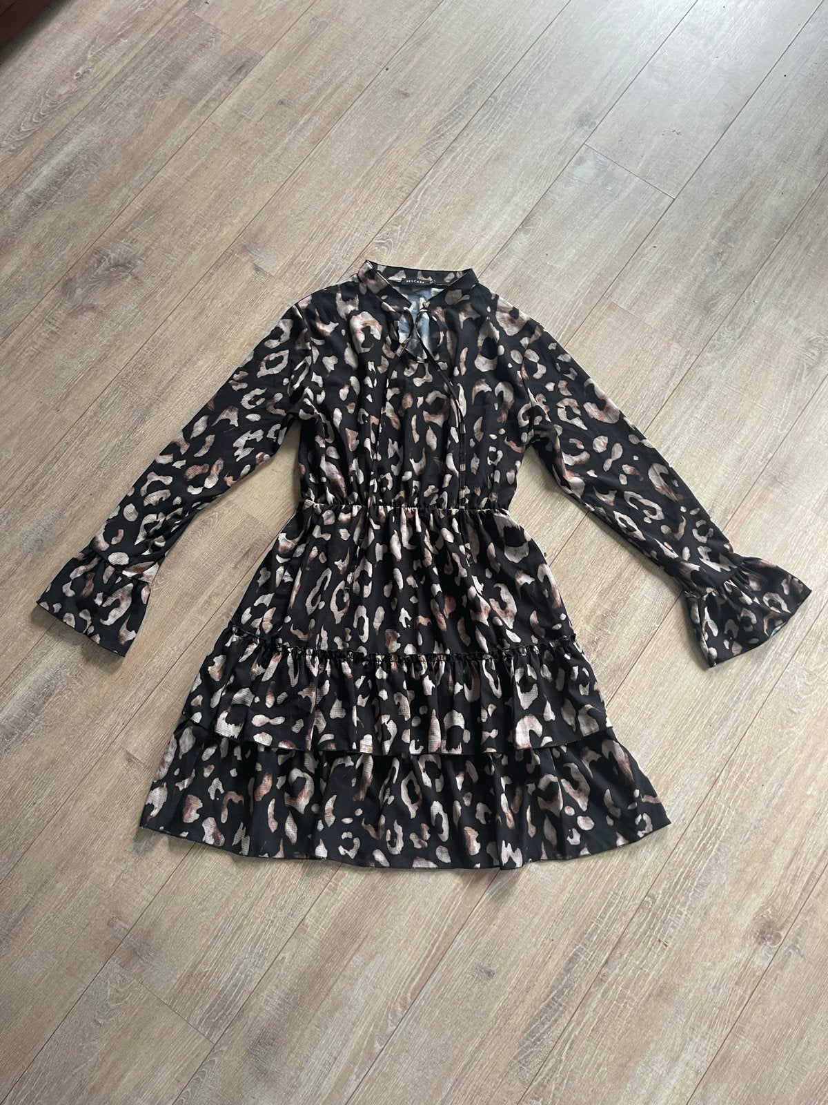 Jurk Pescara met luipaardprint - Maat XL, Ophalen of Verzenden, Zo goed als nieuw, Maat 46/48 (XL) of groter, Meerkleurig