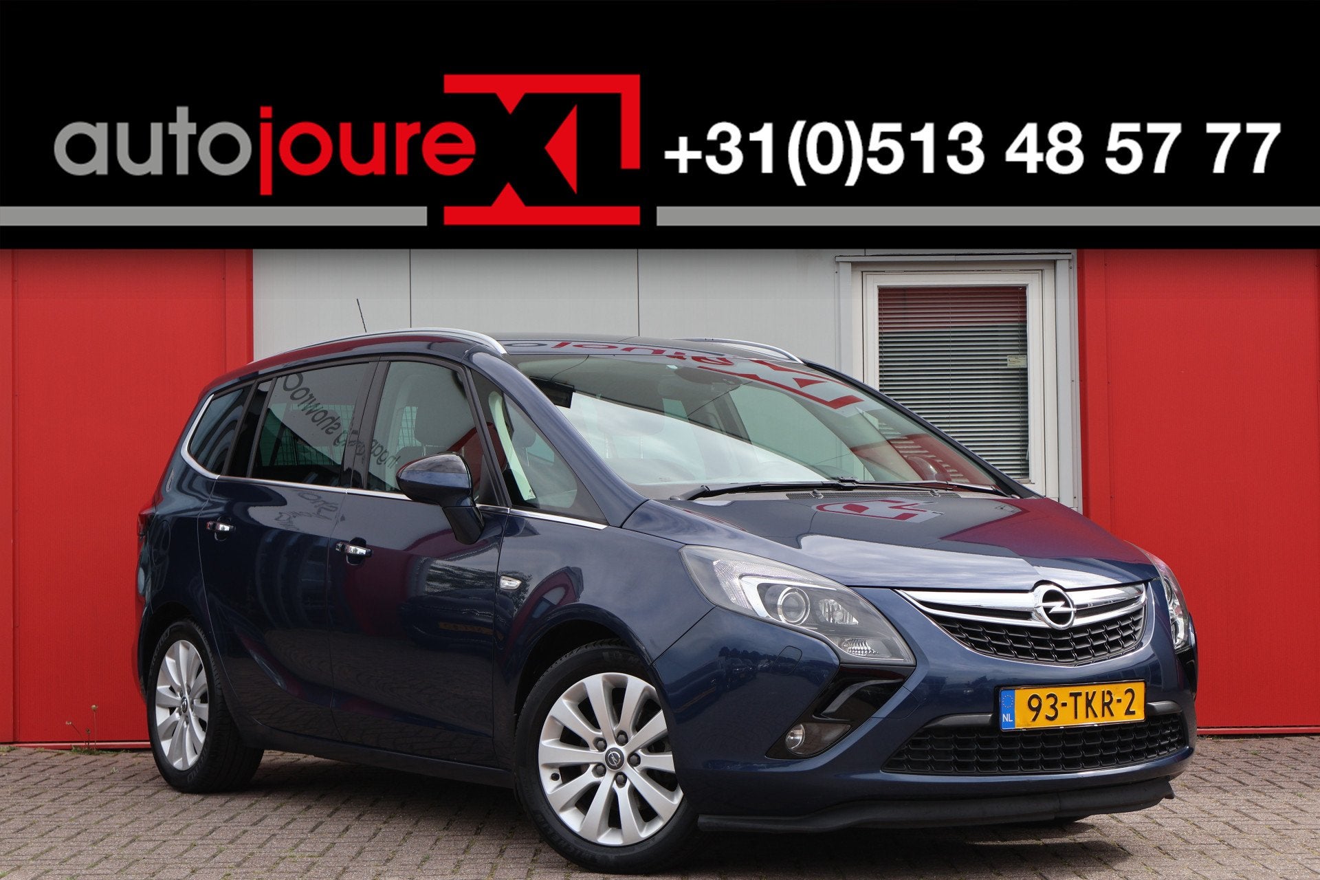 Opel Zafira Tourer 1.4 Cosmo (bj 2012), Auto's, Opel, Euro 5, Zwart, 4 cilinders, Blauw