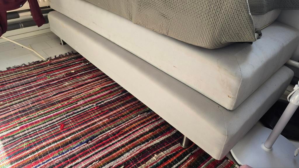 2x 1-persoons boxspring extra lang, Huis en Inrichting, Slaapkamer | Bedden, Ophalen, Gebruikt, 90 cm, Eenpersoons
