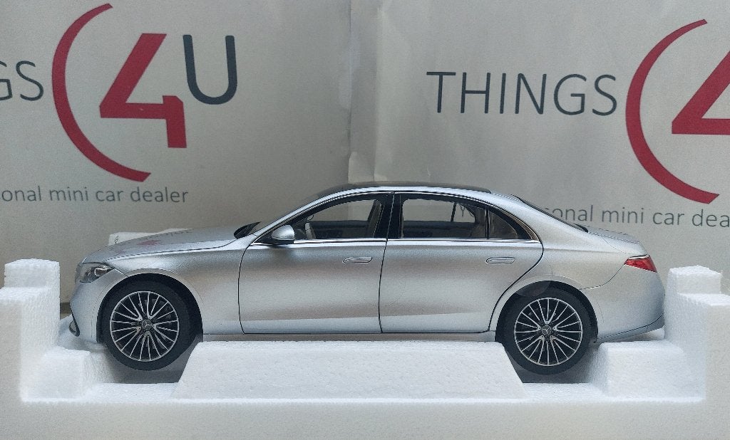 Norev 1:18 Mercedes-Benz S-Klasse V223 AMG-Line 2021 zilver, Hobby en Vrije tijd, Modelauto's | 1:18, Ophalen of Verzenden, Nieuw