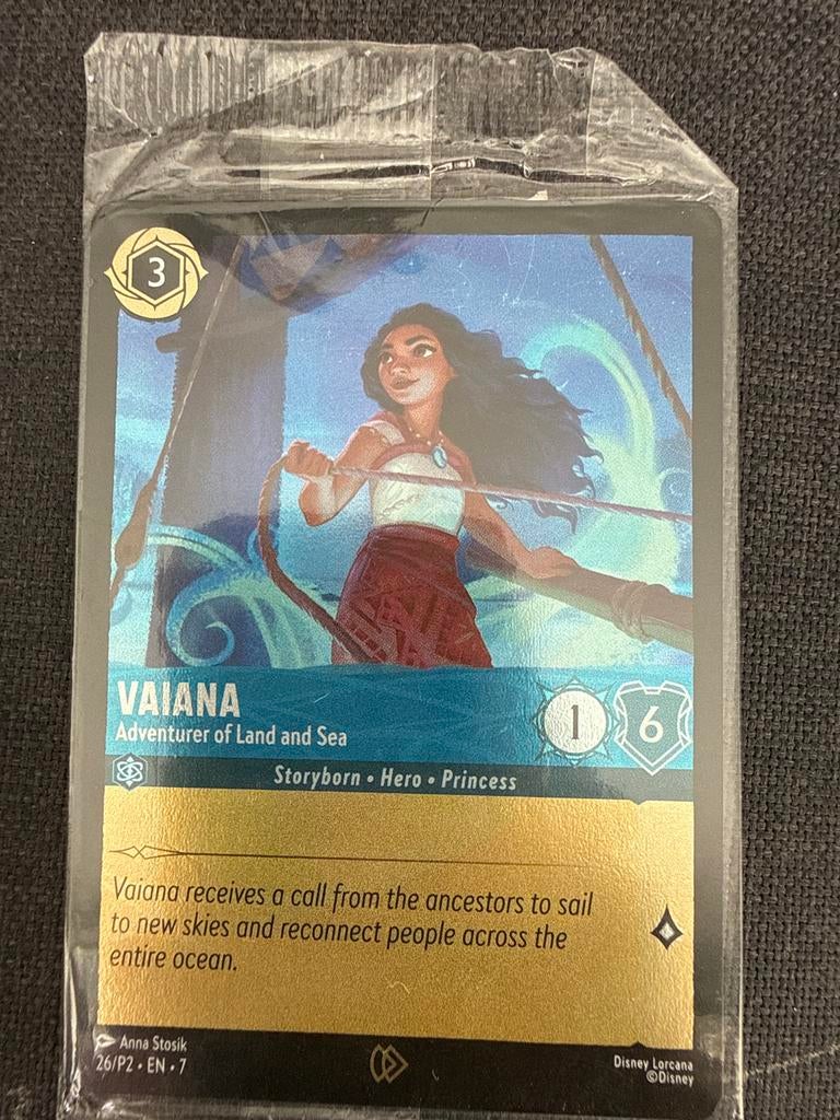 Vaiana Lorcana kaart, Verzamelen, Disney, Ophalen of Verzenden, Nieuw