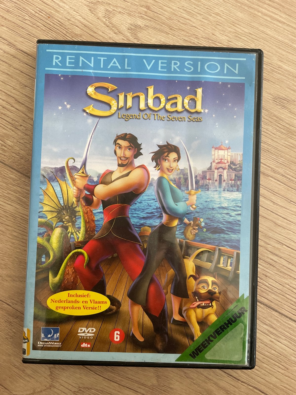 Sinbad: Legend Of The Seven Seas (DVD) - Gebruikt, Gebruikt, Nederlands, Vanaf 6 jaar, Inclusief doosje
