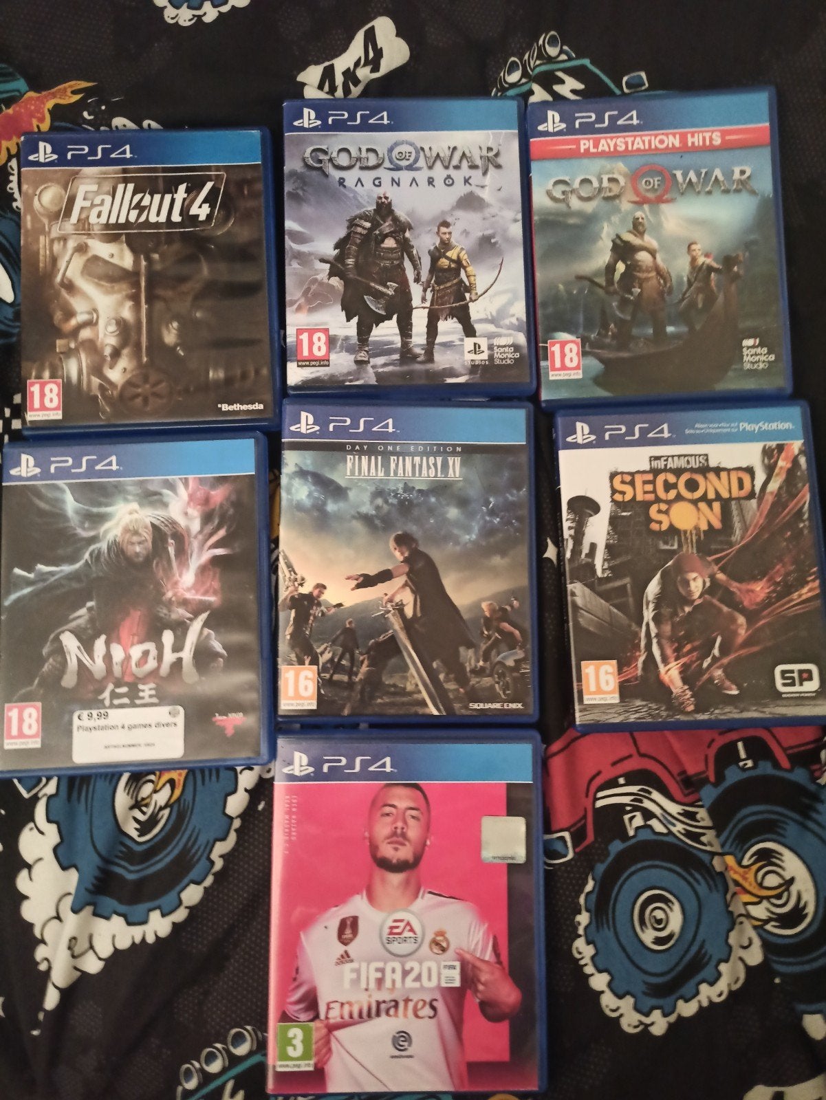 PS4 Games Bundel: God of War, Fallout 4, FIFA 20 en meer!, Spelcomputers en Games, Ophalen, Gebruikt, Vanaf 18 jaar, Overige genres