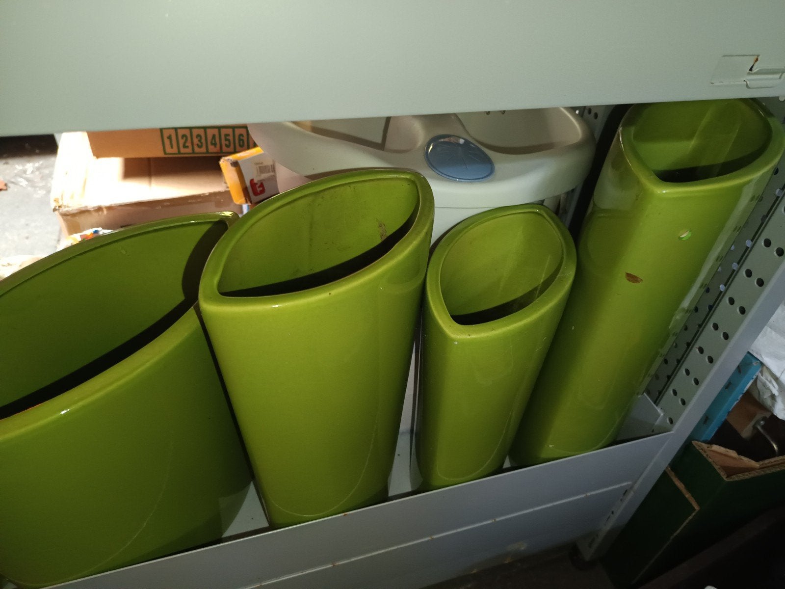 nieuwe bloempotten groen, Ophalen, Nieuw, Groen, Parket