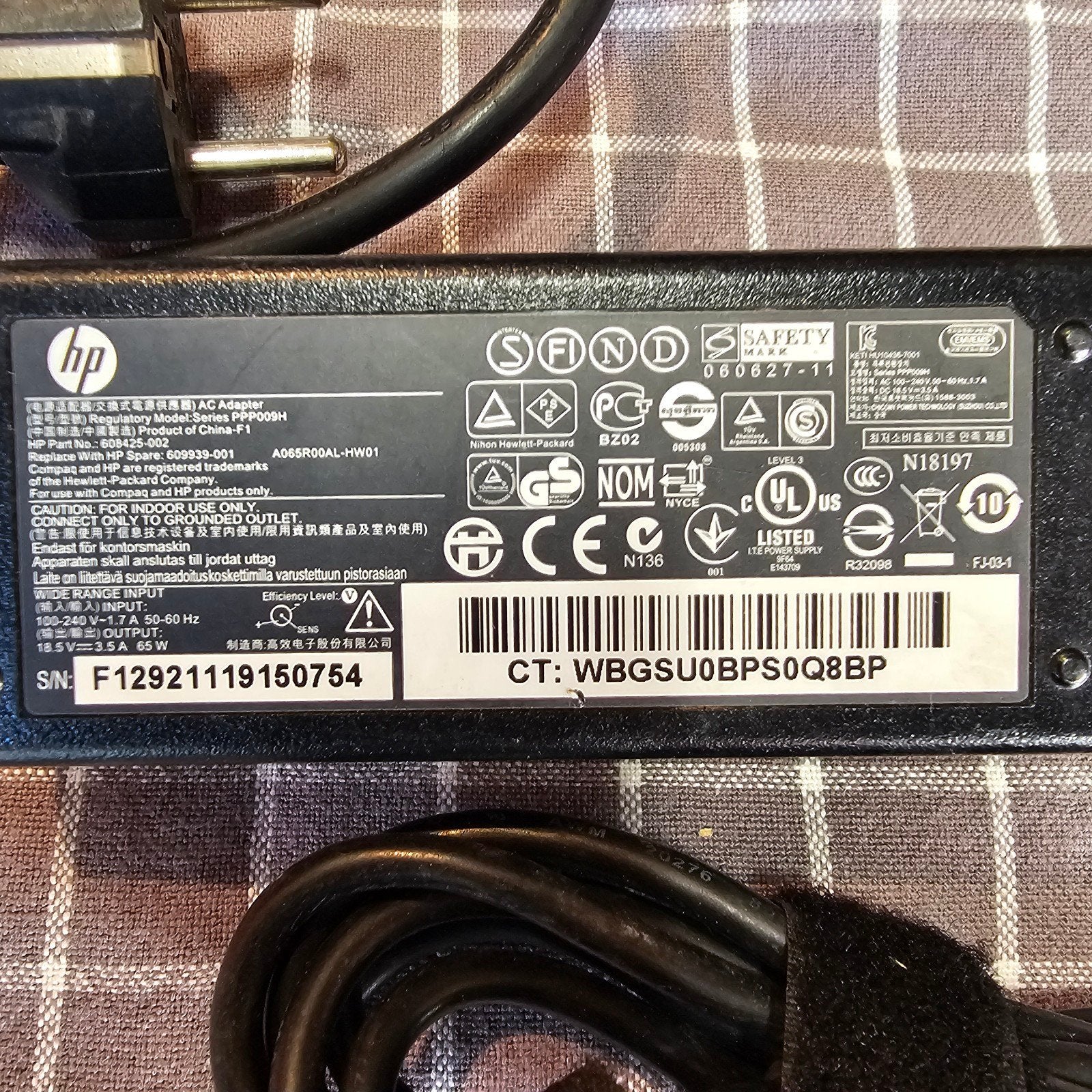 HP Laptop Oplader - Origineel en Betrouwbaar, Ophalen of Verzenden, Gebruikt, HP