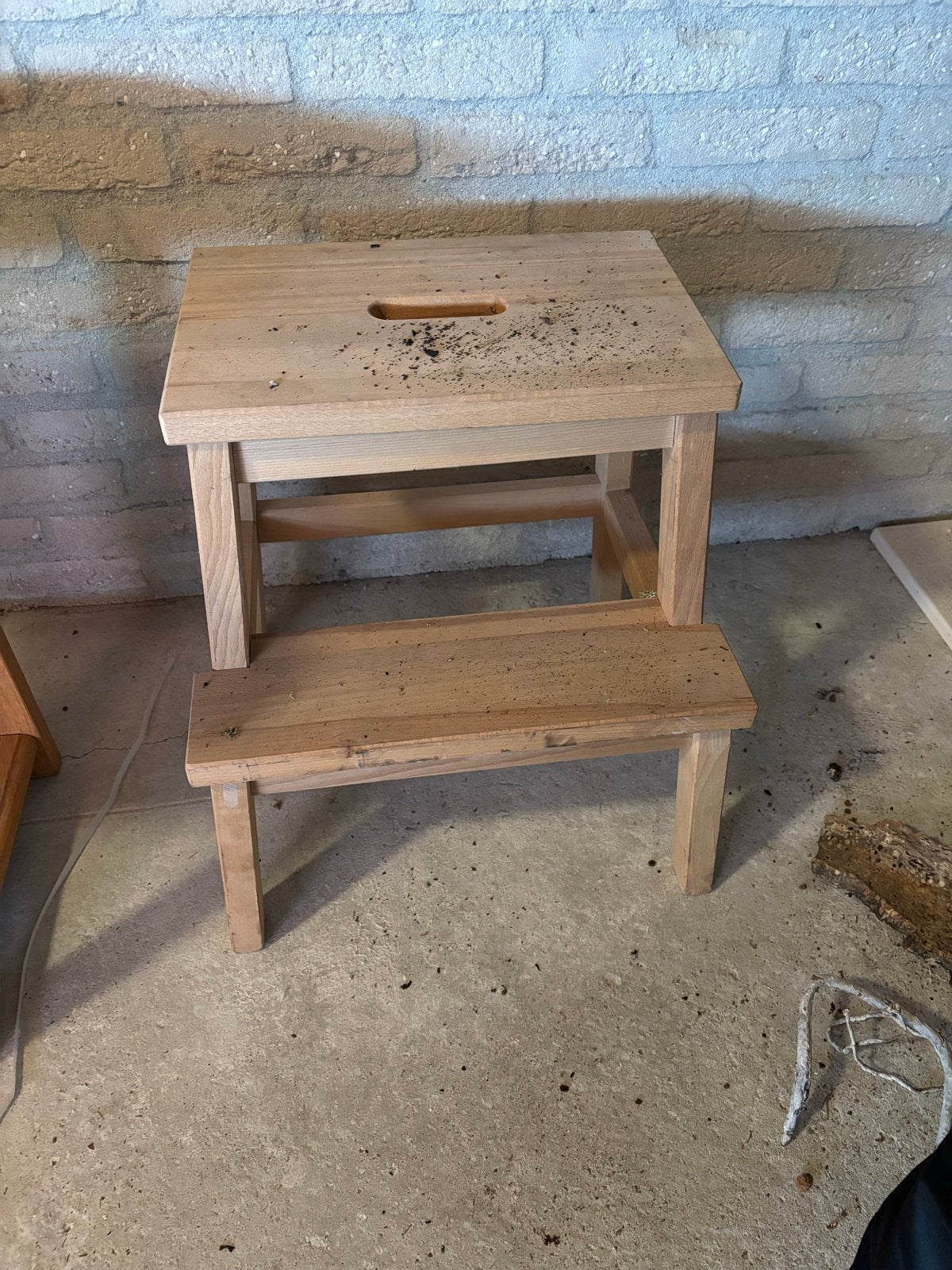 Houten krukje / opstapje, Ophalen of Verzenden, Gebruikt, Hout