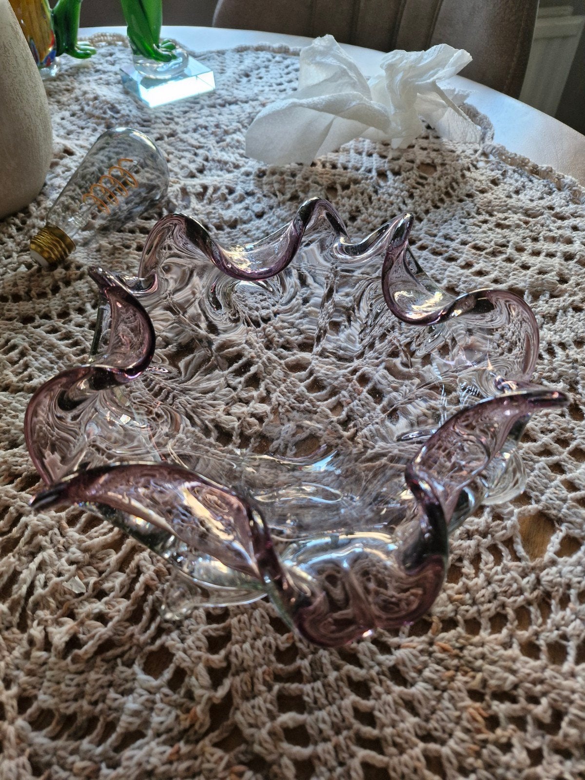 Murano glazen schaal en asbak, Ophalen of Verzenden