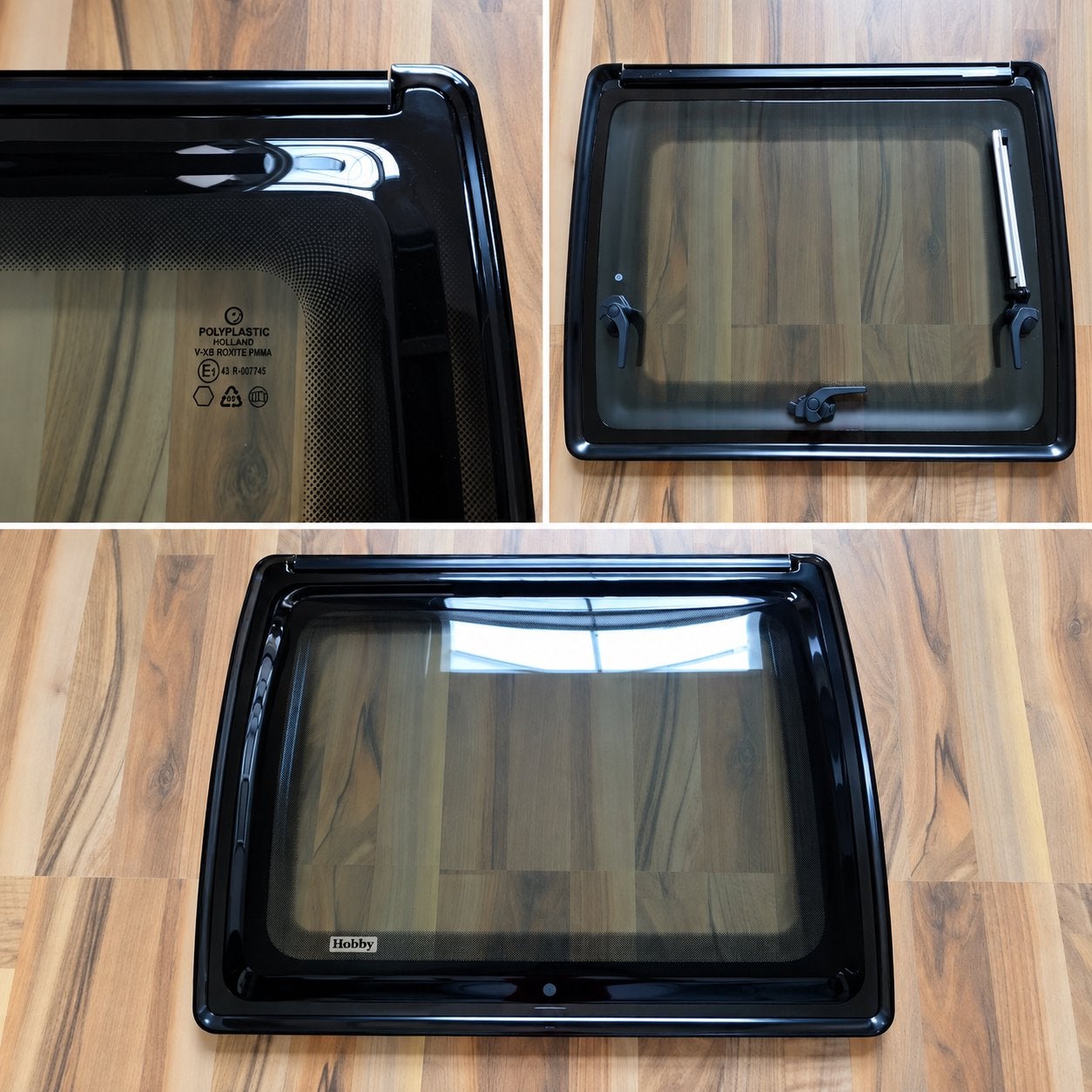 Hobby zijraam / raam / ruit caravan 580x450 / 58x45, Ophalen of Verzenden, Zo goed als nieuw